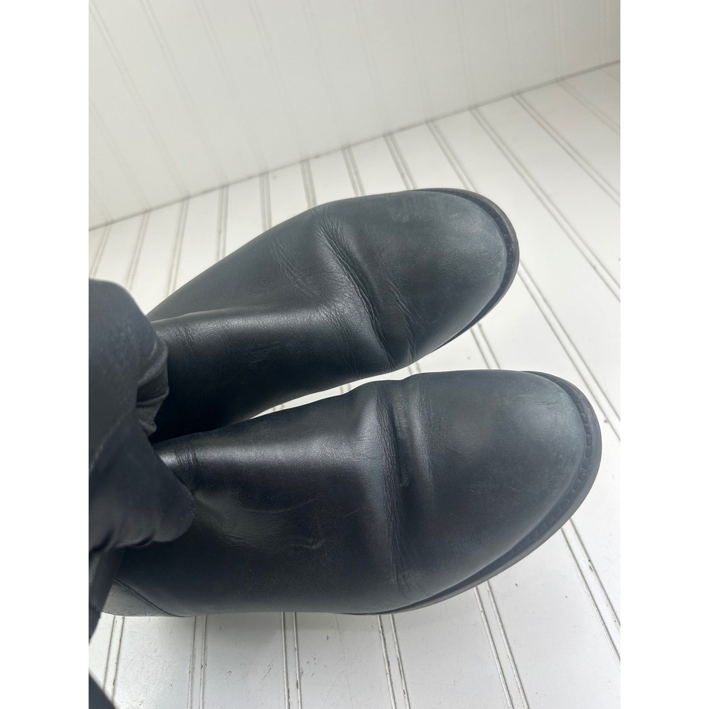 Tory Burch Black Leather Ashlynn Riding Boots Women's Size 8.5 - Picture 7 of 13